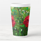 TASSE LATTE ROSE ROUGE  (Devant)