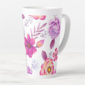Tasse Latte Rose violette (Angle droit)