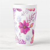 Tasse Latte Rose violette (Devant)