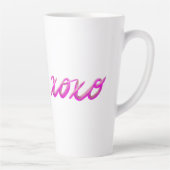 Tasse Latte rose xoxo (Droite)