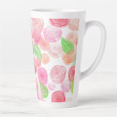 Tasse Latte Roses aquarelle (Droite)