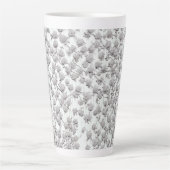 Tasse Latte Roses blanches B (Devant)