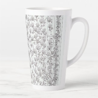 Tasse Latte Roses blanches B