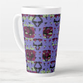 Tasse Latte Roses de Flamme Céleste Contenues (Angle gauche)