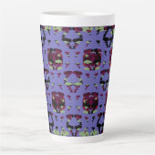 Tasse Latte Roses de Flamme Céleste Contenues (Devant)