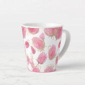 Tasse Latte Roses roses (Angle droit)