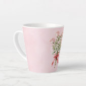Tasse Latte Roses Roses Fleuris Amour (Angle gauche)
