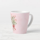 Tasse Latte Roses Roses Fleuris Amour (Angle droit)