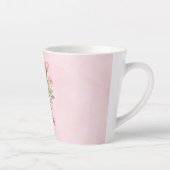 Tasse Latte Roses Roses Fleuris Amour (Droite)