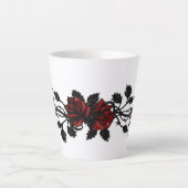 Tasse Latte Roses rouges (Devant)
