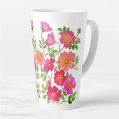 Tasse Latte Roses sauvages roses (Angle droit)