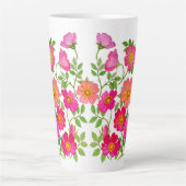 Tasse Latte Roses sauvages roses (Devant)