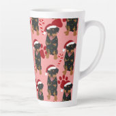 Tasse Latte Rottweiler de Noël (Droite)