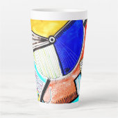 Tasse Latte Roue Abstraite (Devant)