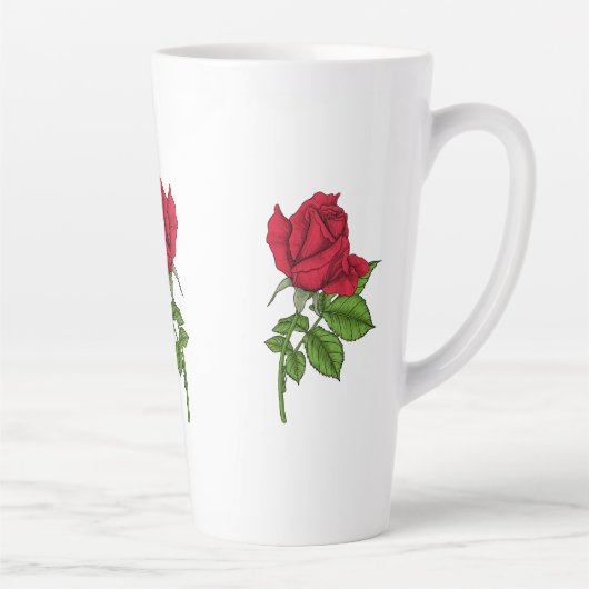Tasse Latte Rouge (Droite)