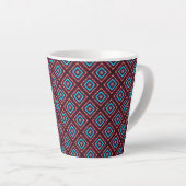 Tasse Latte Rouge avec diamant bleu (Angle droit)