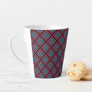 Tasse Latte Rouge avec diamant bleu