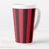 Tasse Latte Rouge et noir triés (Angle droit)