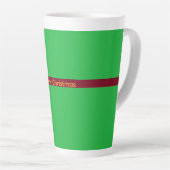 Tasse Latte Rouge et Vert (Angle droit)
