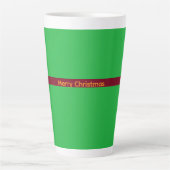 Tasse Latte Rouge et Vert (Devant)