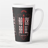 Tasse Latte Rouge rock vintage (Droite)