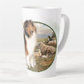 Tasse Latte Rough Collie Keeper of the Sheep (Angle droit)