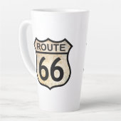 Tasse Latte Route 66 (Angle gauche)