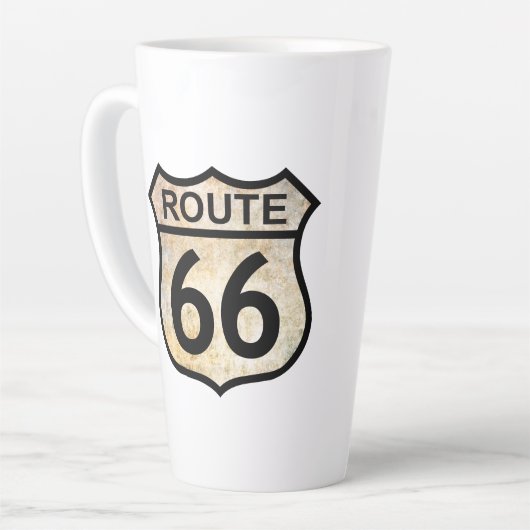 Tasse Latte Route 66 (Angle gauche)