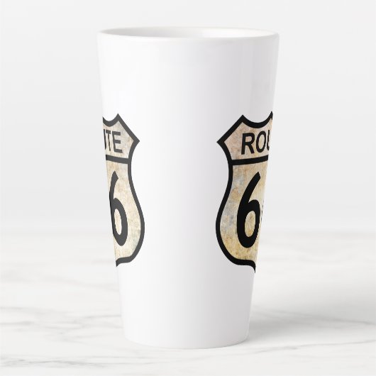 Tasse Latte Route 66 (Devant)