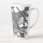 Tasse Latte Routes vers partout 17 once de haut (Droite)