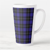 Tasse Latte Royal Blue Black Plaid (Droite)