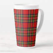 Tasse Latte Royal Stewart Clan Tartan Plaid (Angle droit)