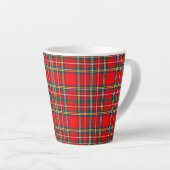 Tasse Latte Royal Stewart Clan Tartan Plaid (Angle droit)