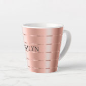 Tasse Latte Ruban doré rose (Angle droit)