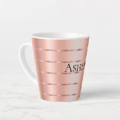 Tasse Latte Ruban Rose Gold  (Angle gauche)