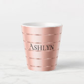 Tasse Latte Ruban Rose Gold  (Devant)
