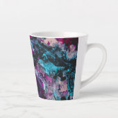 Tasse Latte Ruby et Sapphire Crystal Geode Abstrait (Droite)
