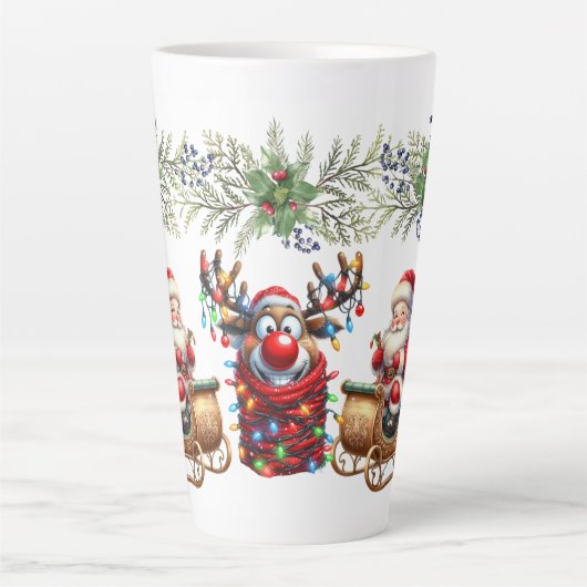 Tasse Latte Rudolf The Rednosed Reindeer  (Devant)