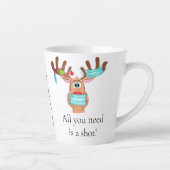 Tasse Latte Rudolph le renne masqué du visage (Droite)