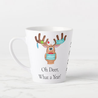 Tasse Latte Rudolph le renne masqué du visage