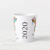 Tasse Latte Rudolph le renne masqué du visage (Devant)