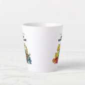 Tasse Latte Rue Sésame | Le plus grand enseignant du monde (Devant)