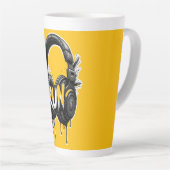 Tasse Latte RUN Headphones Street Art Sticker (Angle droit)