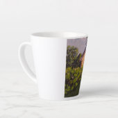 Tasse Latte Rustic Cabin With Purples, Yellows, Greens Latte (Angle gauche)