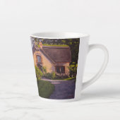 Tasse Latte Rustic Cabin With Purples, Yellows, Greens Latte (Droite)