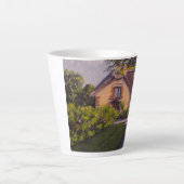 Tasse Latte Rustic Cabin With Purples, Yellows, Greens Latte (Devant)