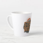 Tasse Latte Rustic Stay Wild Hiking Graphic (Angle gauche)
