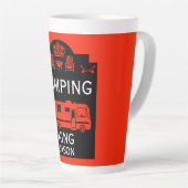 Tasse Latte RV Camping King USA (Angle droit)