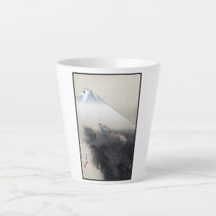 Tasse Latte Ryu Shoten : Dragon éblouissant sur Fuji, Japon