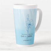 Tasse Latte Sa miséricorde est nouvelle chaque matin vers la B (Angle droit)